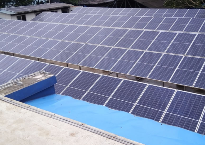 2018 - Installation of roof-top solar panels as a Green energy initiative