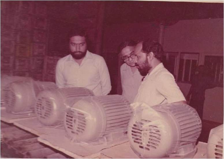 1980 - IS:325 / IS:7538 mark motors for coupled pump sets for Batliboi Farm Equipment Handling Division initiated