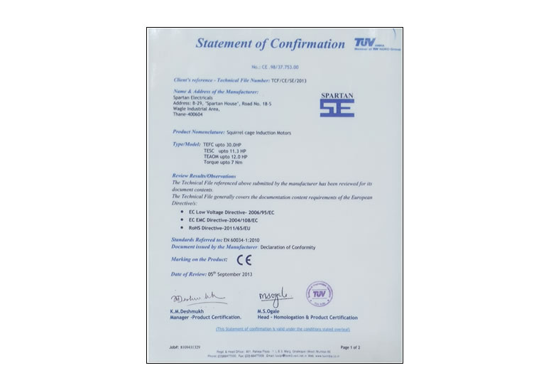 2005 - CE certification Constant upgrading of plant & machinery, design software